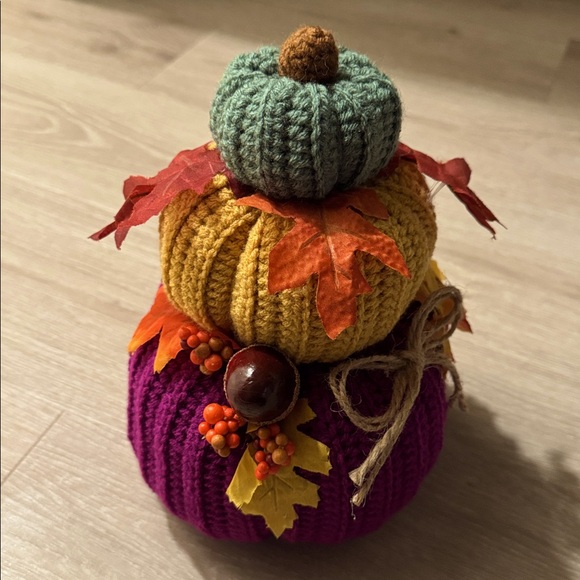 Handcrafted Crochet Pumpkin Fall Decor - Picture 3 of 4